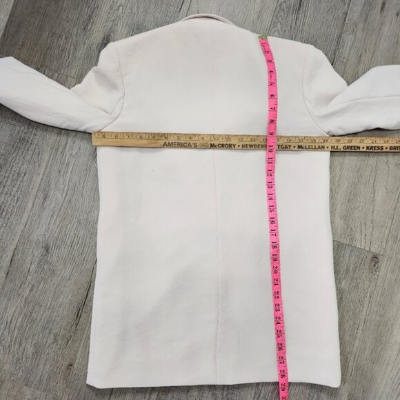 Aritzia Wilfred Cherrelle Light Pink Double-breasted Blazer Size XS - Picture 16 of 16